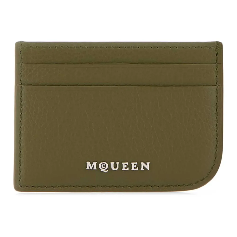 Punge & Kortholder^Alexander McQueen Læderkortholder Grøn