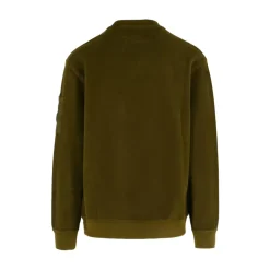 Trøjer|Sweatshirts<C.P. Company Ribstrikket Crew Neck Sweater Grøn