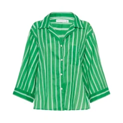 Bluser & Skjorter<Faithfull the brand Stribet Paradise Skjorte Grøn
