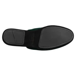 Hjemmesko<Dolce & Gabbana Velvet Cross Embellished Slippers Grøn