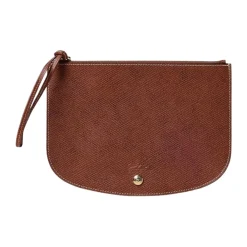 Clutch^Longchamp Grøn Zip Clutch Brun