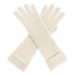 Handsker<Jacquemus Gros Grain Handsker Beige