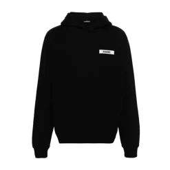 Trøjer<Jacquemus Gros Grain Hoodie Sort
