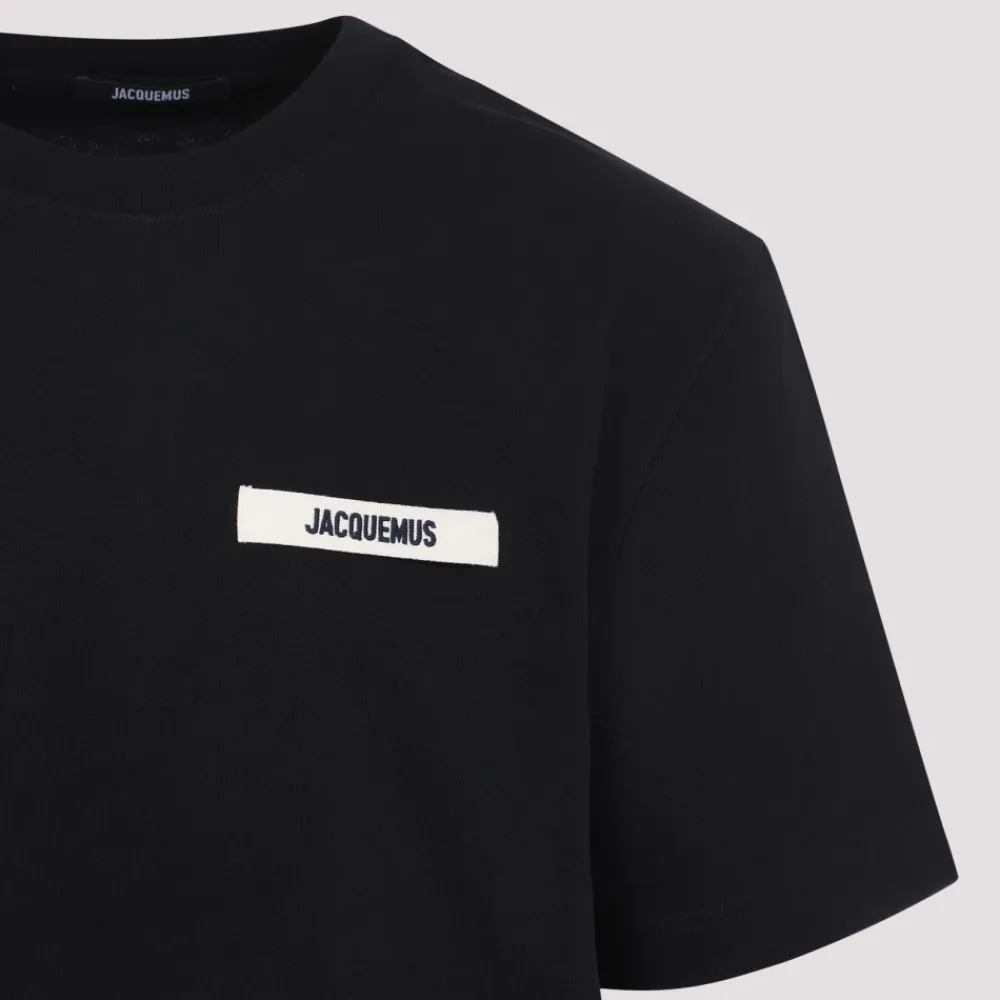 T-Shirts<Jacquemus Gros Grain T-shirt Sort