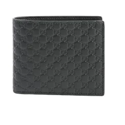 Punge & Kortholder<Gucci ssima Leather Wallet Sort