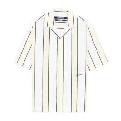 Skjorter^Jacquemus Stribet Kortærmet Skjorte Gul