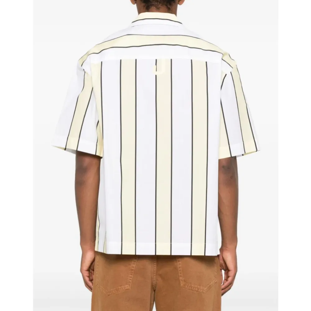 Skjorter^Jacquemus Stribet Kortærmet Skjorte Gul