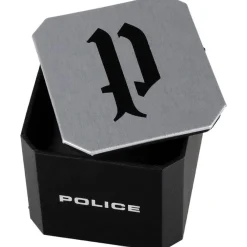 Ure<Police Guld Rustfrit Stål Kvartsur Kapaa Rød