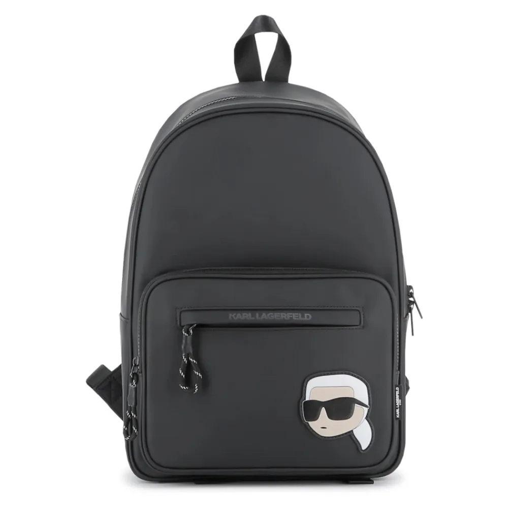 Tasker^Karl Lagerfeld Gummibelagt tekstilrygsæk Sort