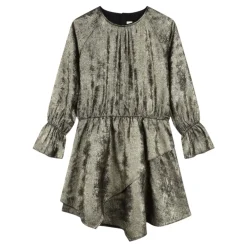 Kjoler & Nederdele<Zadig & Voltaire Gylden Metallic Kjole med Flæsedetaljer Gul