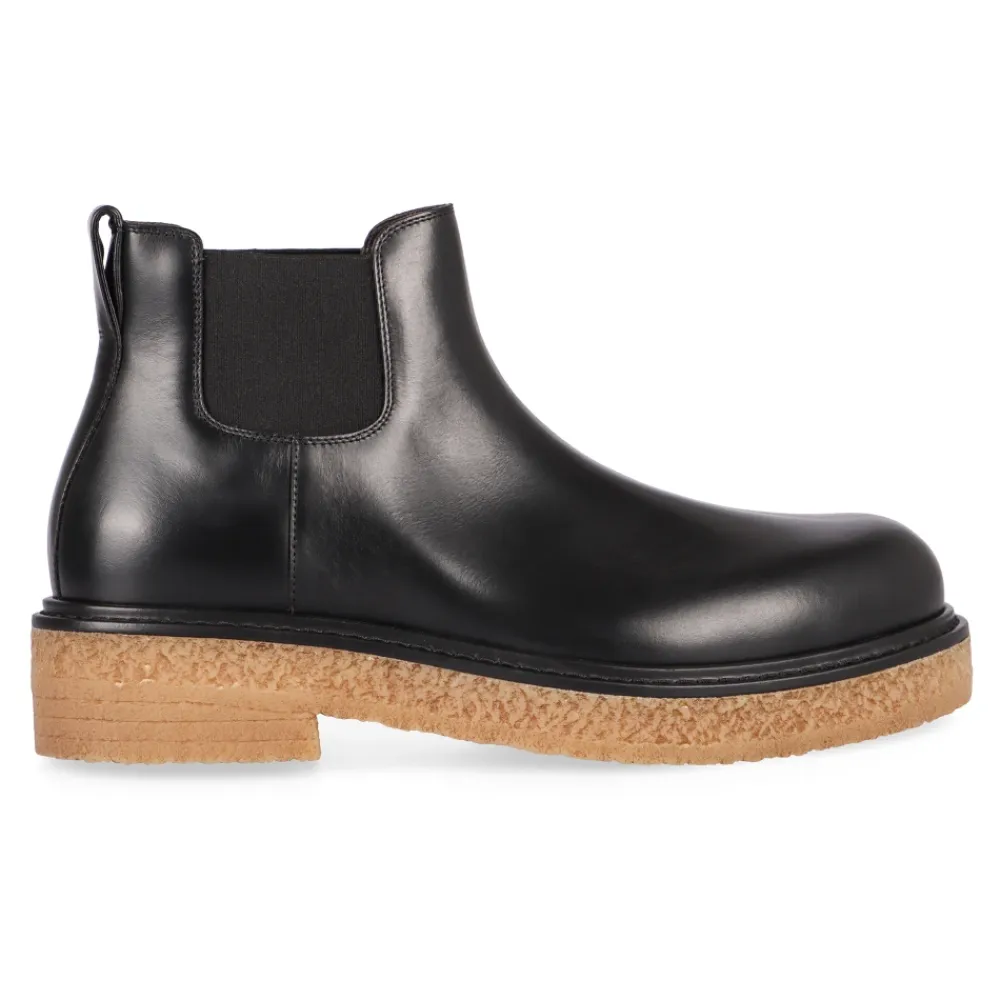 Chelsea Boots<Bottega Veneta Haddock Chelsea Ankelstøvle Sort