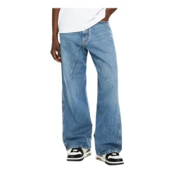 Jeans^Off White Half Arrow Twist Slouchy Jeans Blå