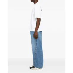 Jeans^Off White Half Arrow Twist Slouchy Jeans Blå