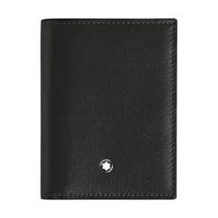 Punge & Kortholder<MONTBLANC Hammered Leather Wallet Sort