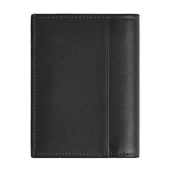 Punge & Kortholder<MONTBLANC Hammered Leather Wallet Sort