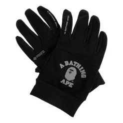 Handsker^A BATHING APE Handsker med logo Sort
