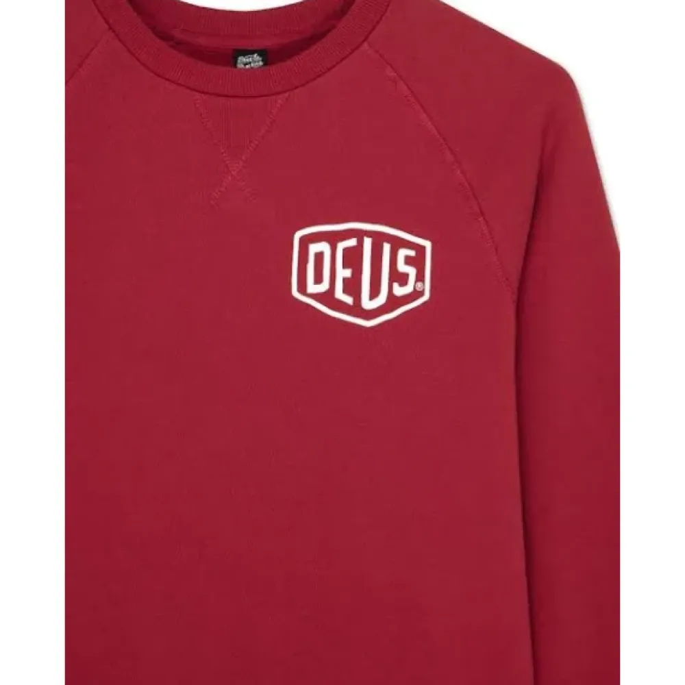 Sweatshirts<Deus Ex Machina Harajuku Address Crew Rød