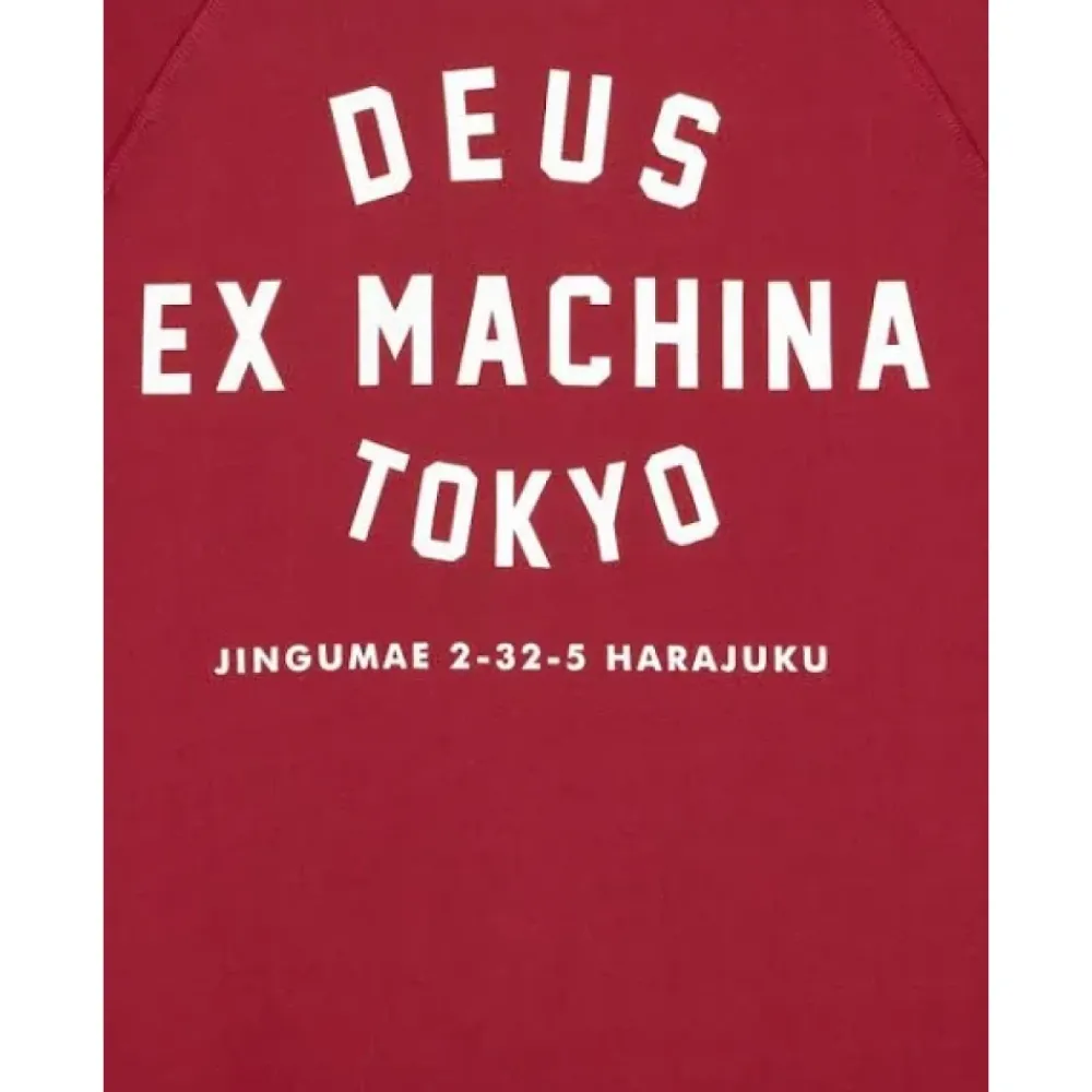 Sweatshirts<Deus Ex Machina Harajuku Address Crew Rød