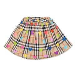 Kjoler & Nederdele^Burberry Heart Check Cotton Skirt Multifarvet