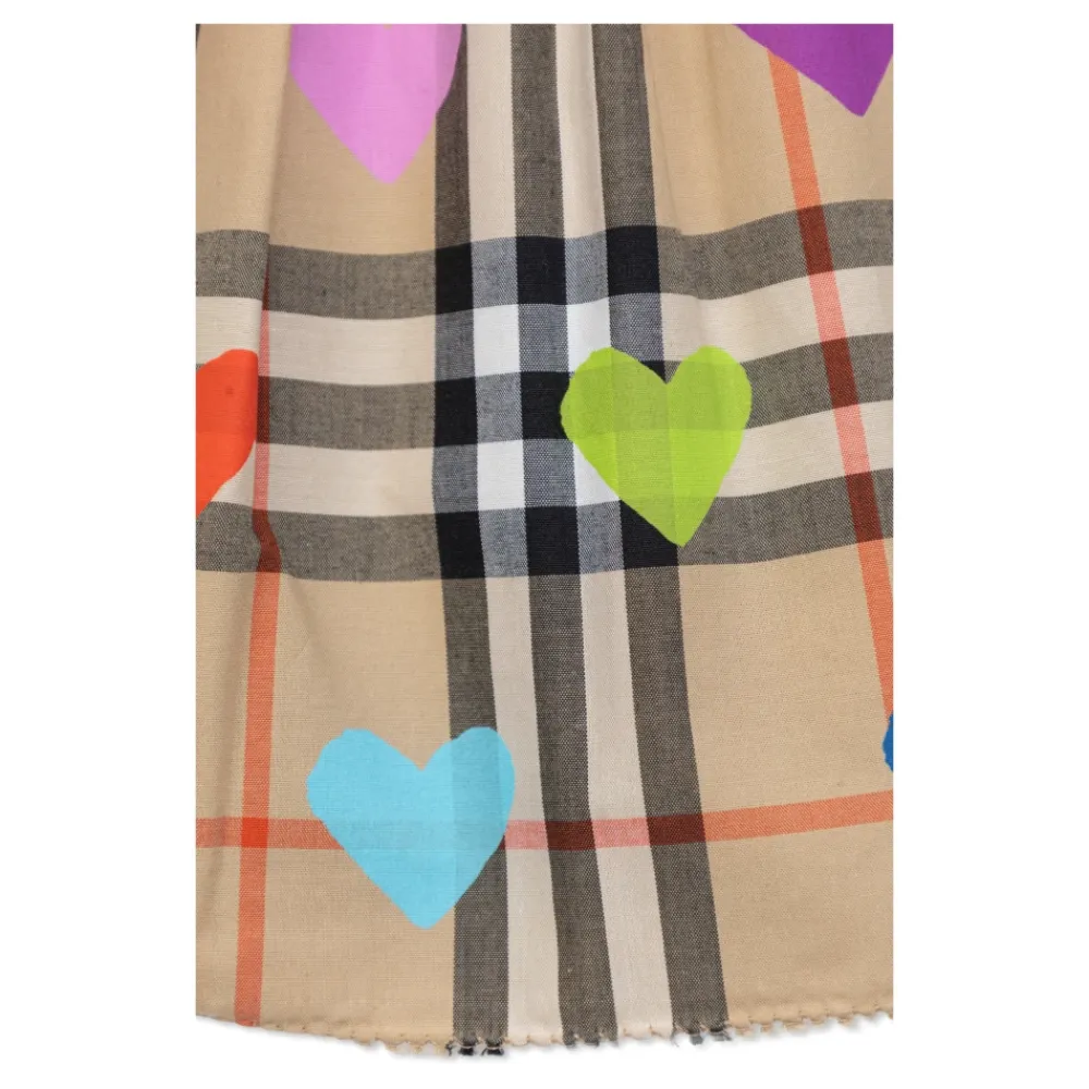 Kjoler & Nederdele^Burberry Heart Check Cotton Skirt Multifarvet