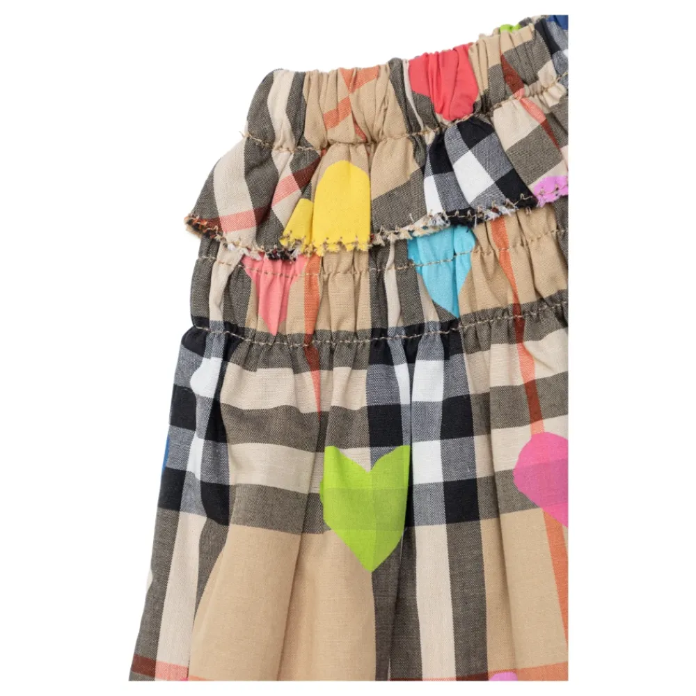 Kjoler & Nederdele^Burberry Heart Check Cotton Skirt Multifarvet