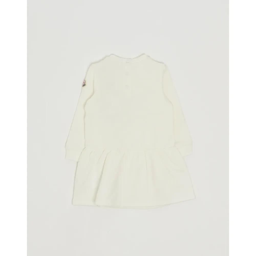 Kjoler & Nederdele<Moncler Heart Motif Cotton Dress Hvid
