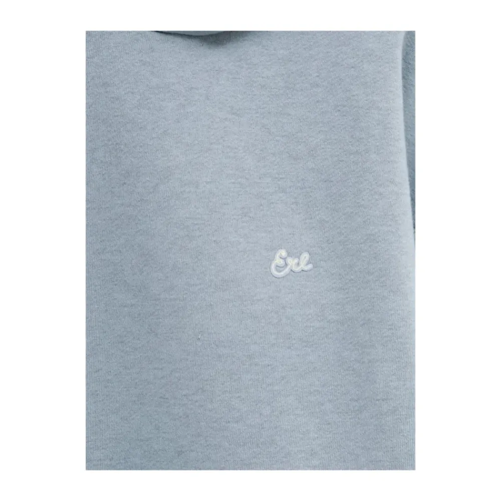 Trøjer<ERL Heathered Hoodie Knit Blå