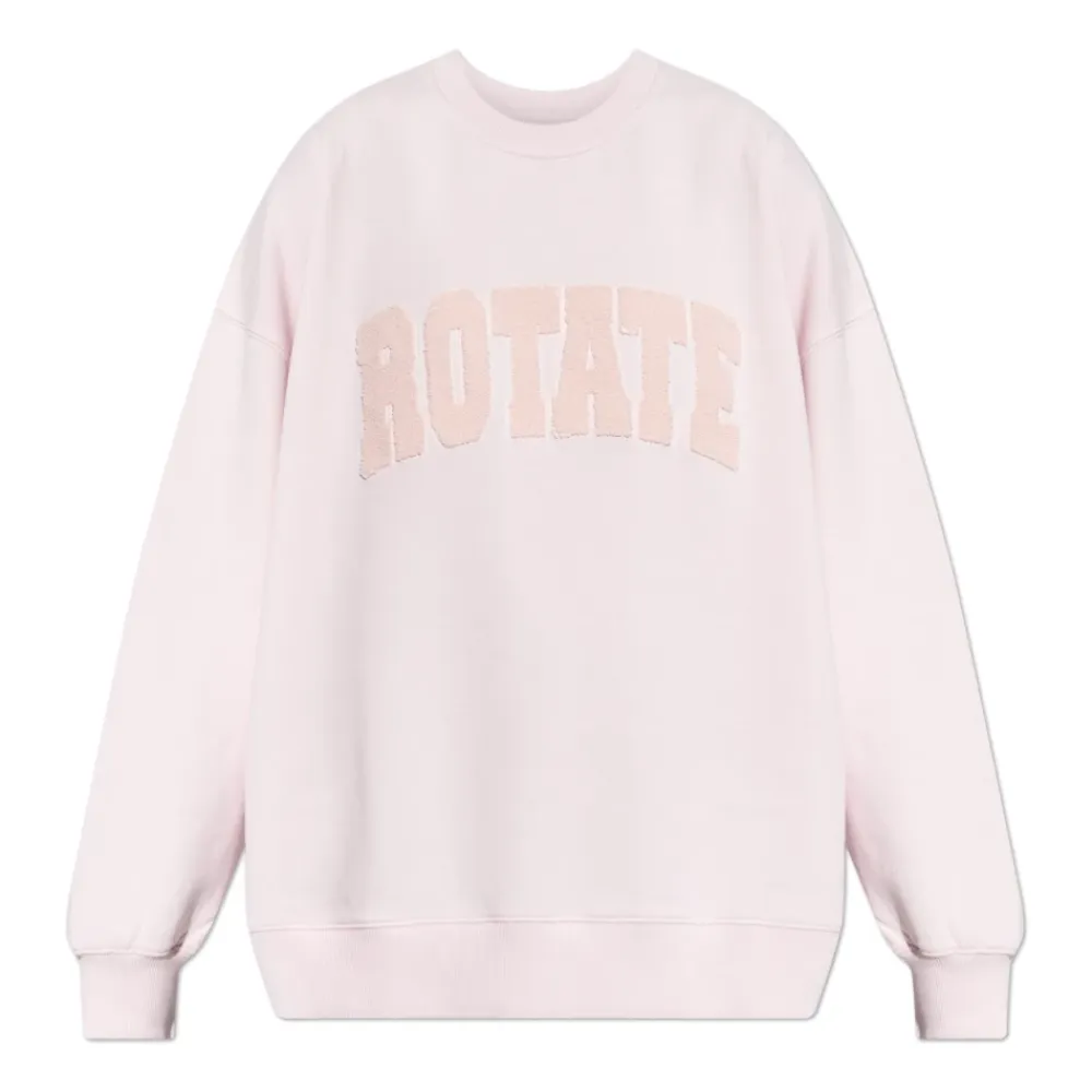 Sweatshirts<ROTATE Birger Christensen Heavy Sweat Crewneck Pink