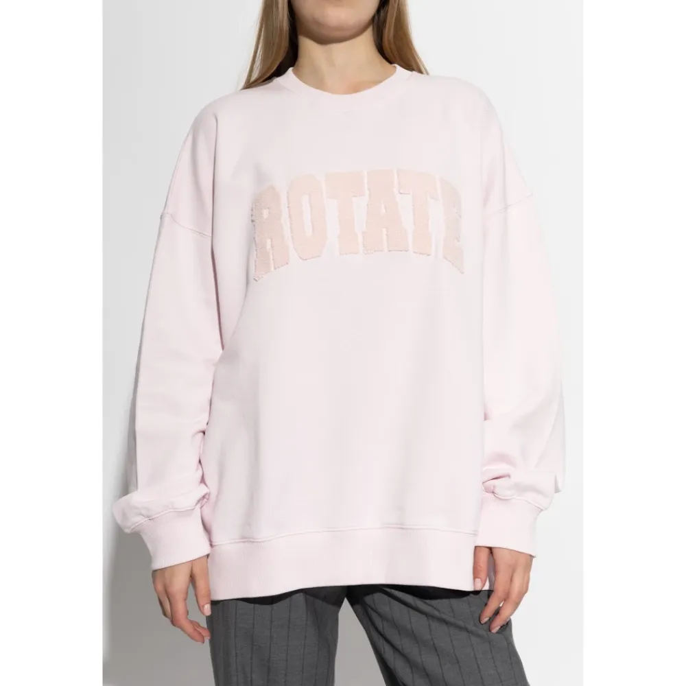 Sweatshirts<ROTATE Birger Christensen Heavy Sweat Crewneck Pink