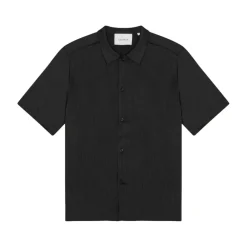 Skjorter<Les Deux Hector Plissé Shirt Sort