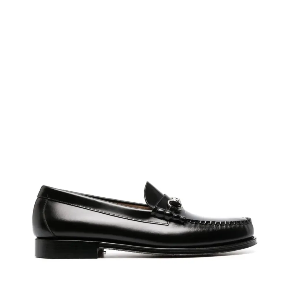 Loafers<G.H. Bass & Co. Heritage Lincoln Moc Læder Sko Sort