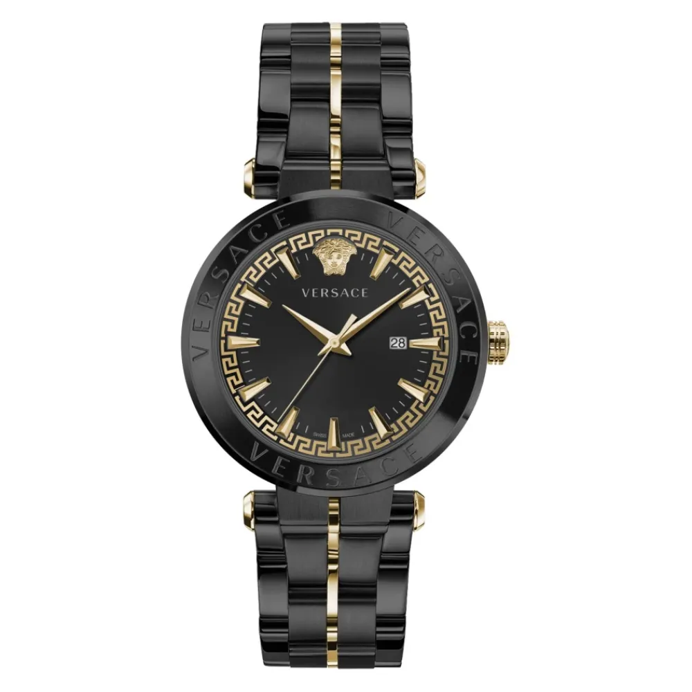 Ure<Versace Herre AION Rustfrit Stål Armbåndsur Sort