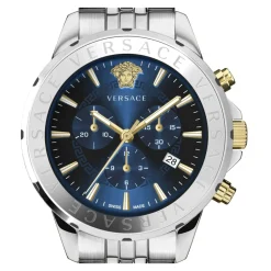 Ure^Versace Herre Chronograph Signature Ur Blå Grå