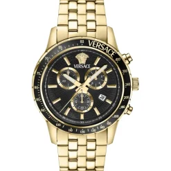 Ure^Versace Herre Chronograph Ur, SPORT CHRONO Gul