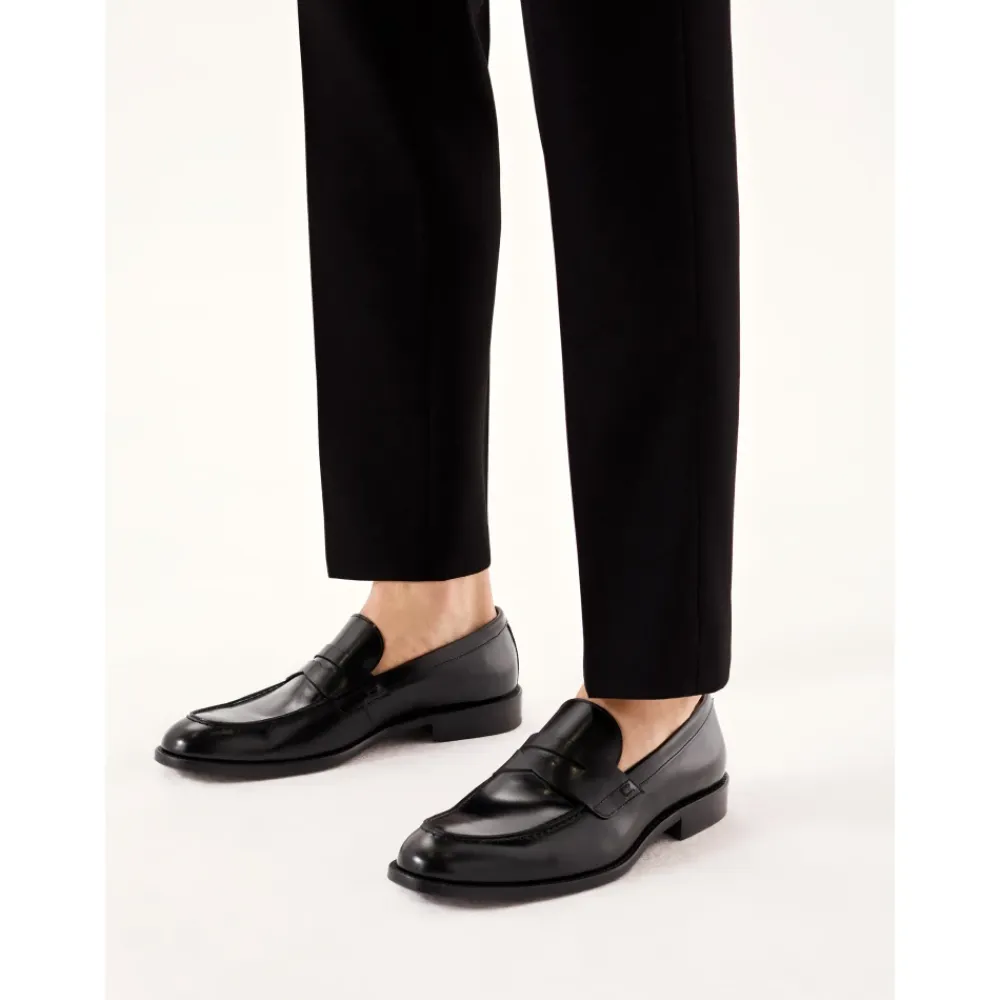 Loafers<Kazar Herre luksus læder loafers fra den begrænsede kollektion Sort