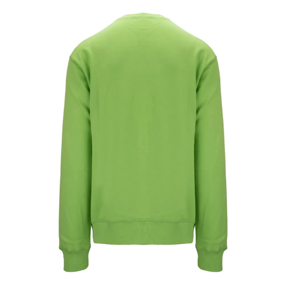 Sweatshirts<Dsquared2 Herre Pullover Sweatshirt med Icon Print Grøn