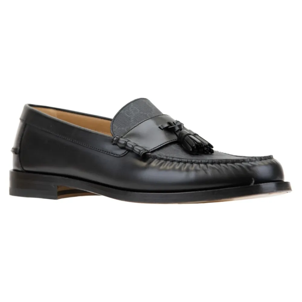 Loafers^Gucci Herre Slip-On Loafers med Frynser Sort