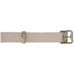 Bælter<Burberry Herrebælte i tern og læder Beige