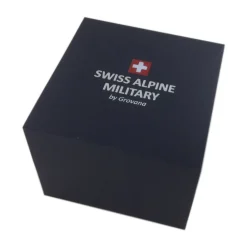 Ure<Swiss Alpine Military Herreur 40 mm læderrem 7011.1535 Grå