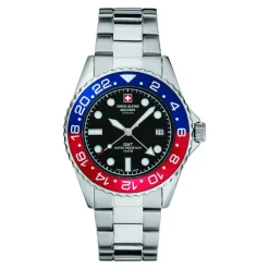 Ure<Swiss Alpine Military Herreur GMT Analog Quartz 7052 Rustfrit Stål 7052.1131 Multifarvet