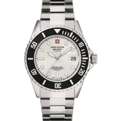 Ure^Swiss Alpine Military Herreur Master-Diver Analog Quartz 7053.1132 Sort