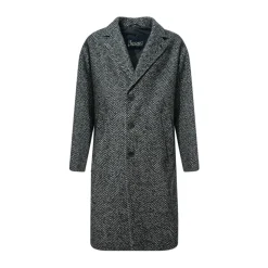 Frakker^Herno Herringbone R-Wool Coat Sort