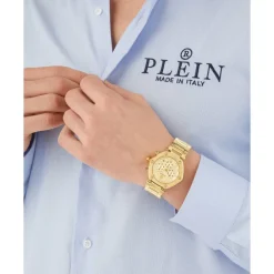 Ure^Philipp Plein Hexagon Chrono d Ur Gul