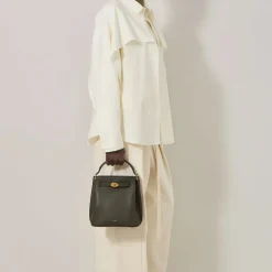 Håndtasker<Mulberry HH9390-205Q749 Lille Klassisk Grain Bucket Bag Grøn