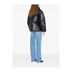 Jakker^Anine Bing High Neck Quilted Jacket Sort