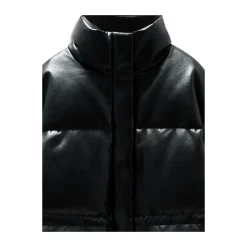 Jakker^Anine Bing High Neck Quilted Jacket Sort