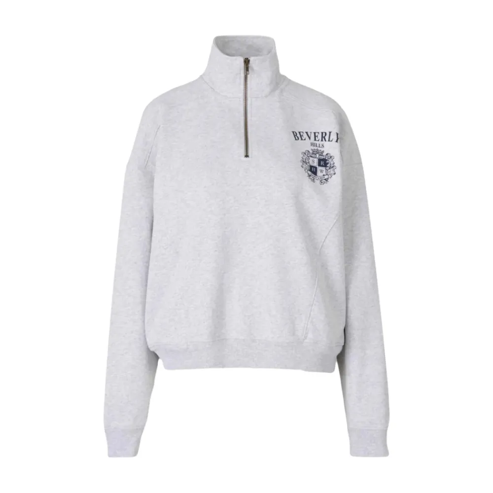 Sweatshirts^Sporty & Rich High Neck Sweatshirt Grå