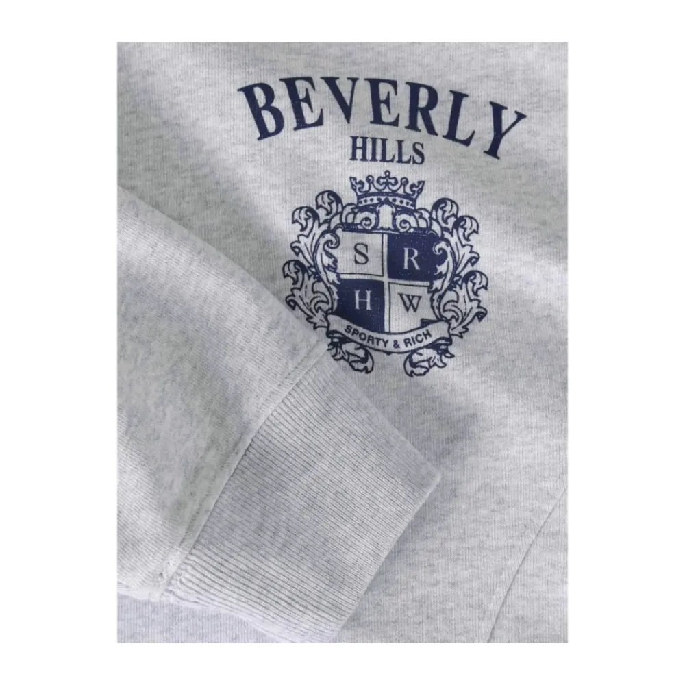 Sweatshirts^Sporty & Rich High Neck Sweatshirt Grå