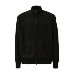 Strik^C.P. Company High Neck Zip Cardigan Sort