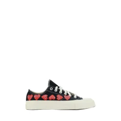 Sneakers<Comme des Garçons Play Hjerte Logo Canvas Sneakers Sort